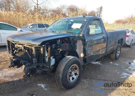 2014 Chevrolet Silverado 1500 Work Truck 2Wt из США, поврежденный, VIN 1GCNKPEH7EZ273981